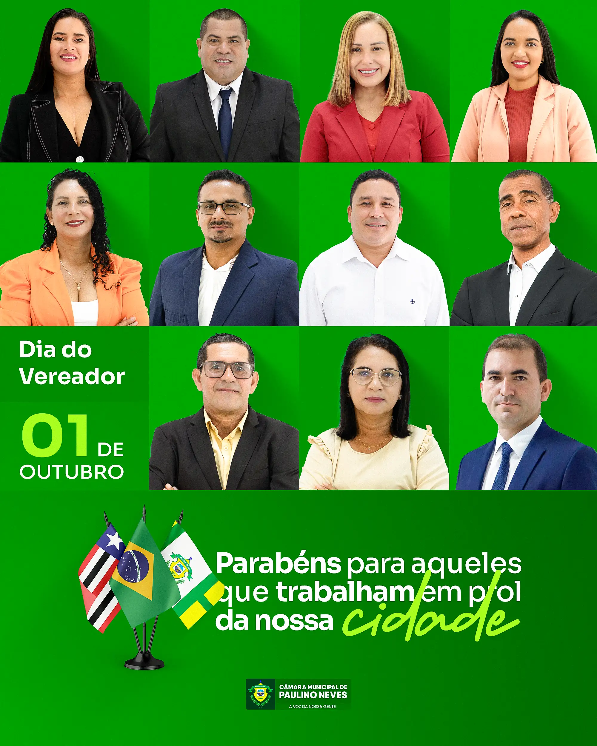 01 de Outubro dia do Vereador