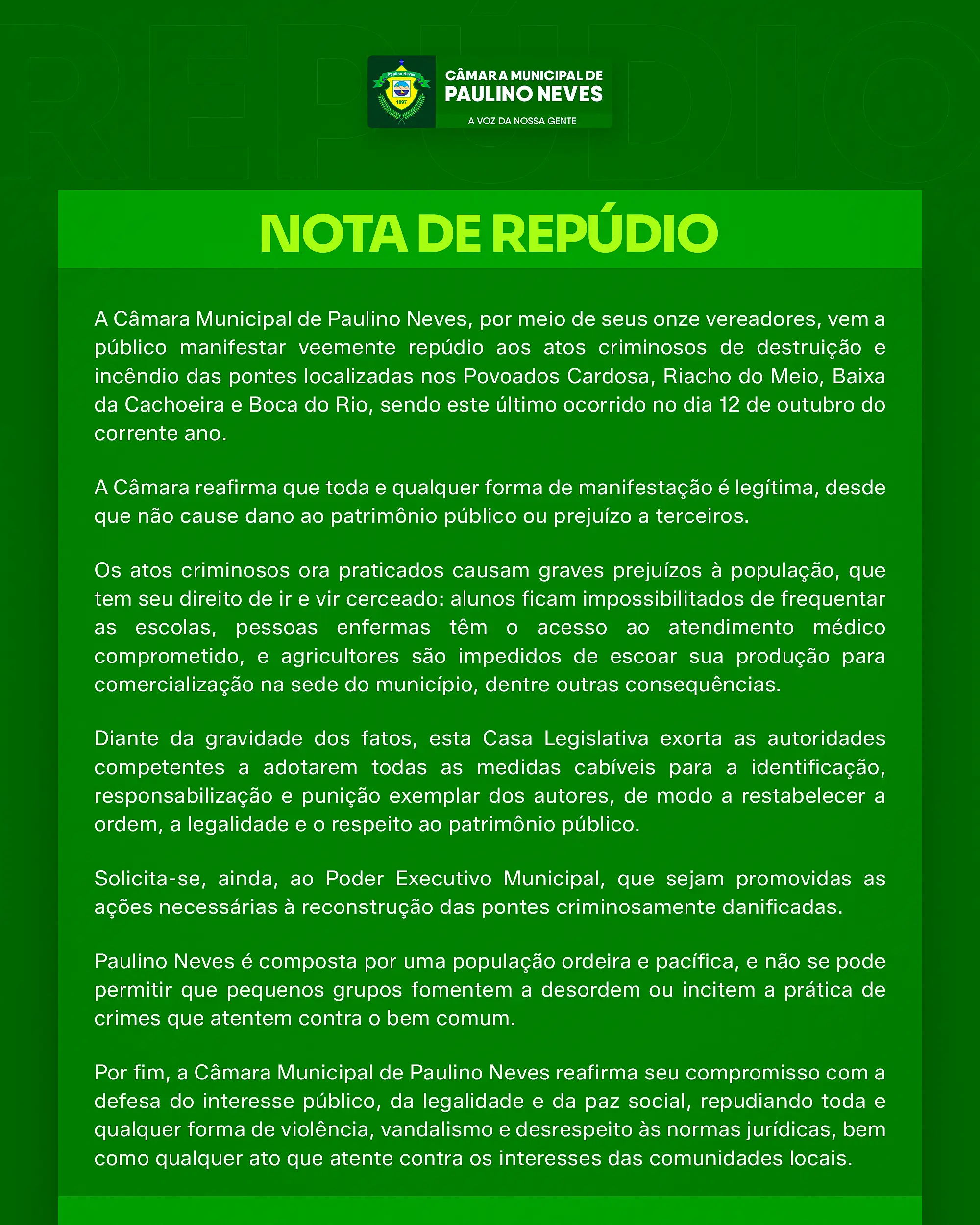 Nota de Repúdio